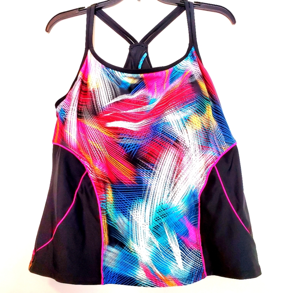 16 Swimsuits for All Racerback Tankini Swim Top